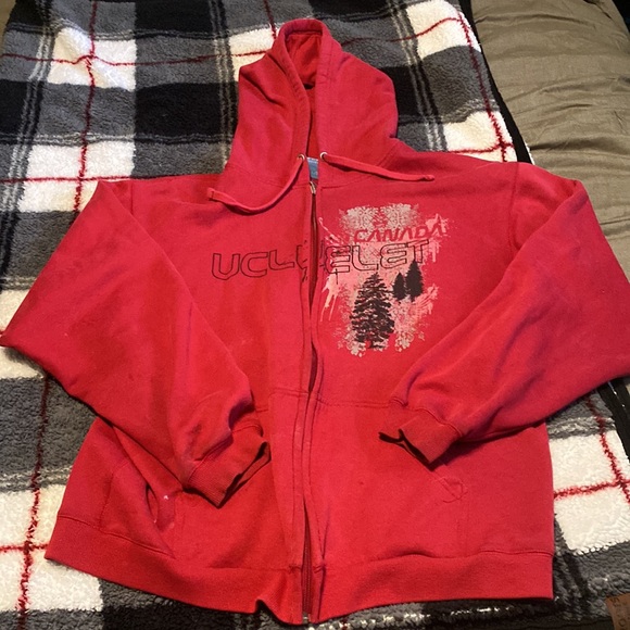 Y2K grunge red zip up - Picture 4 of 4
